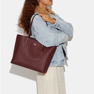 Aubergine Coach Tote